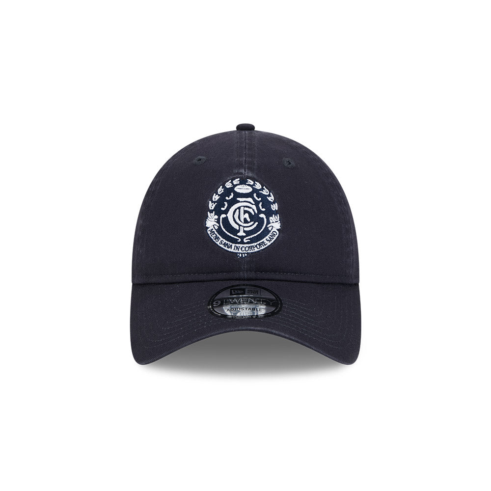 Carlton Blues Hat - AFL 2025 Retro Washed 9Twenty Strapback Cap - New Era